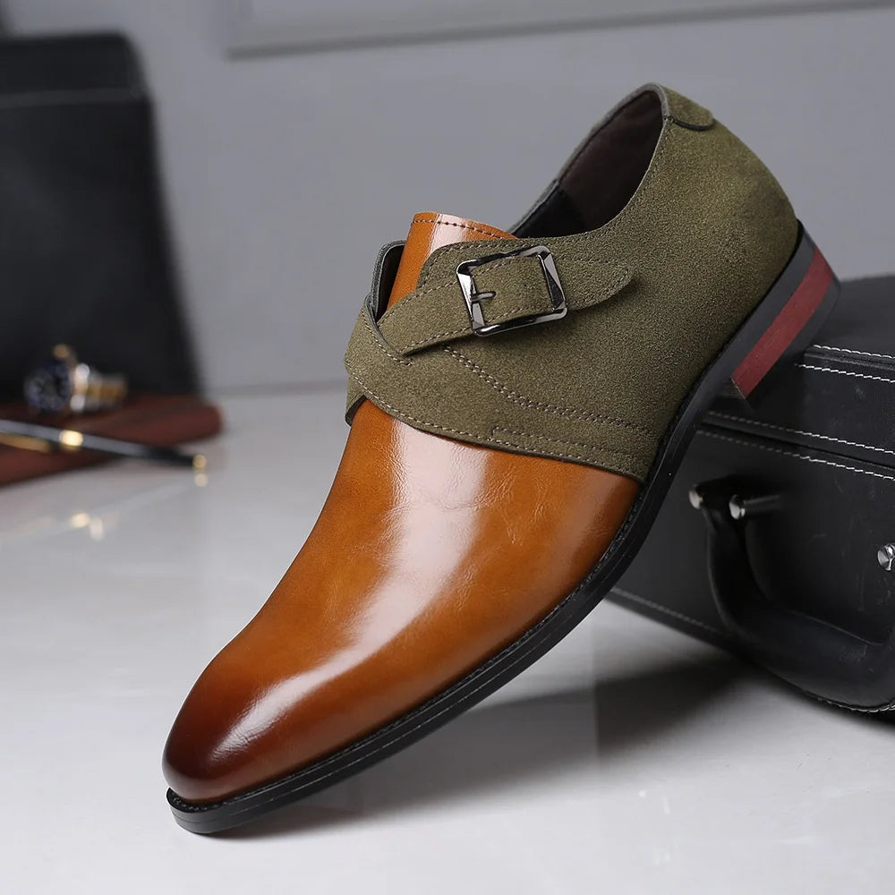 DOUBLE BUCKLE LOAFERS FOR MEN