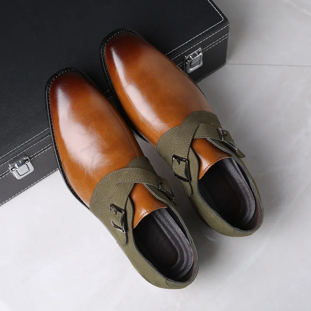 DOUBLE BUCKLE LOAFERS FOR MEN