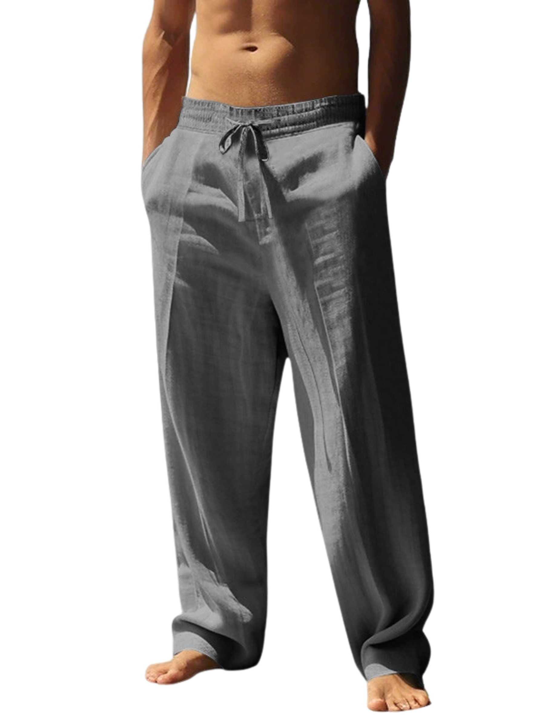 LINEN CASUAL TROUSERS FOR MEN
