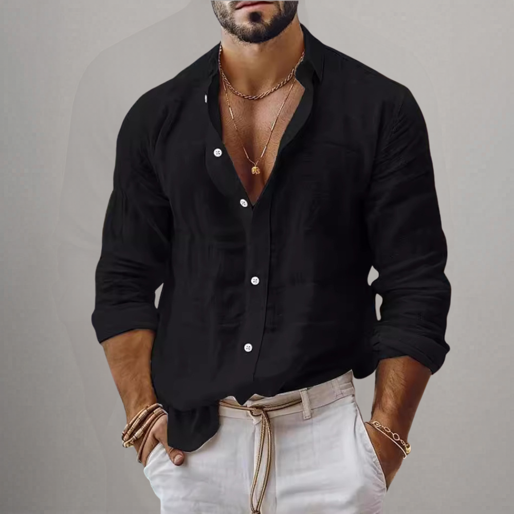 LINEN BLEND SHIRT FOR MEN