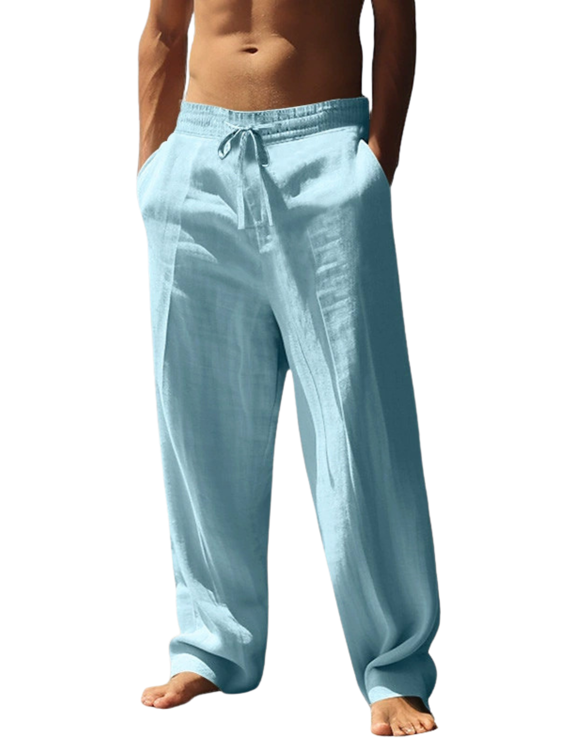 LINEN CASUAL TROUSERS FOR MEN