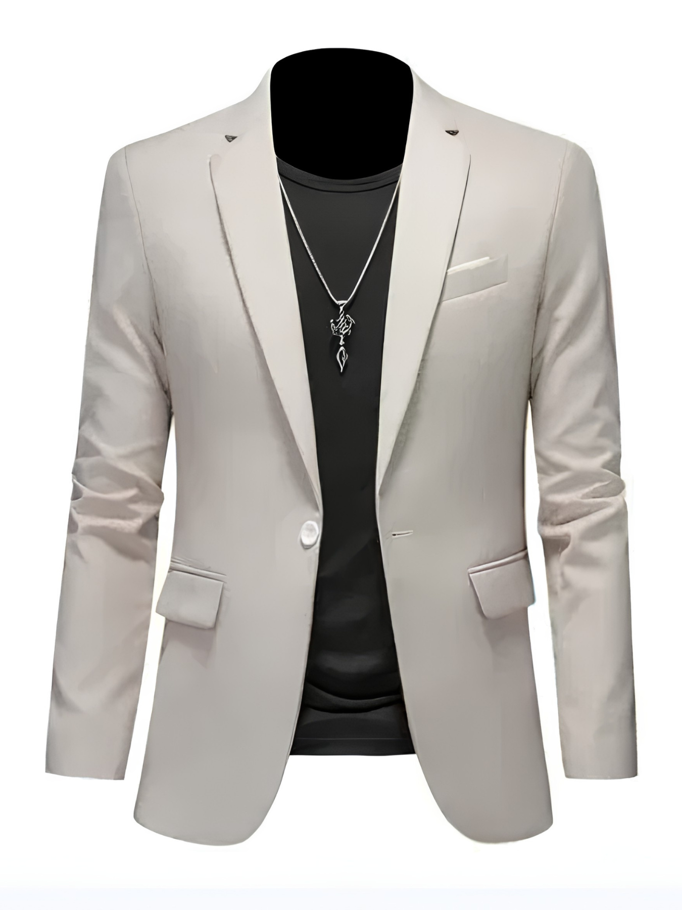 SKINNY LAPEL BLAZER FOR MEN