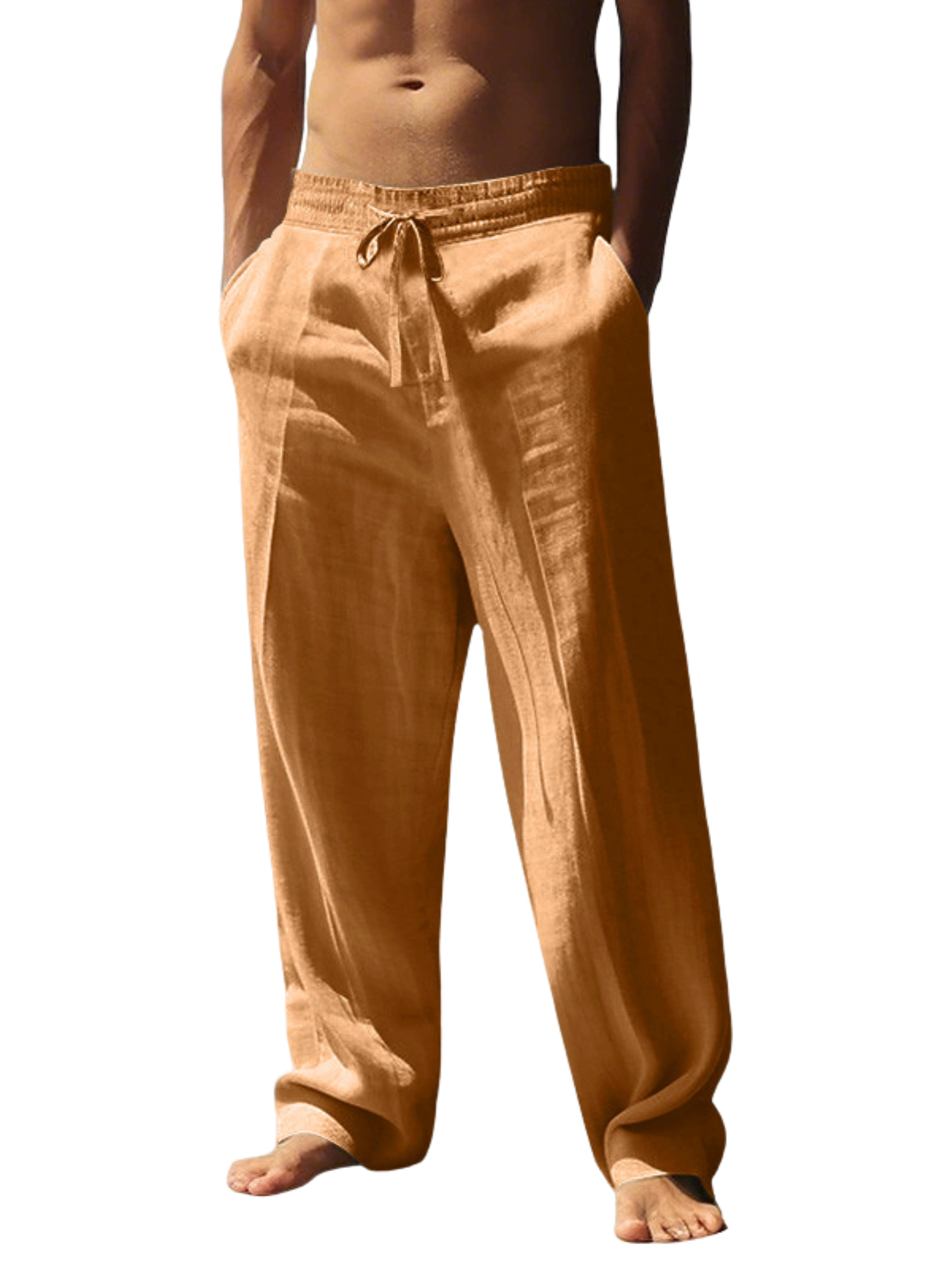 LINEN CASUAL TROUSERS FOR MEN