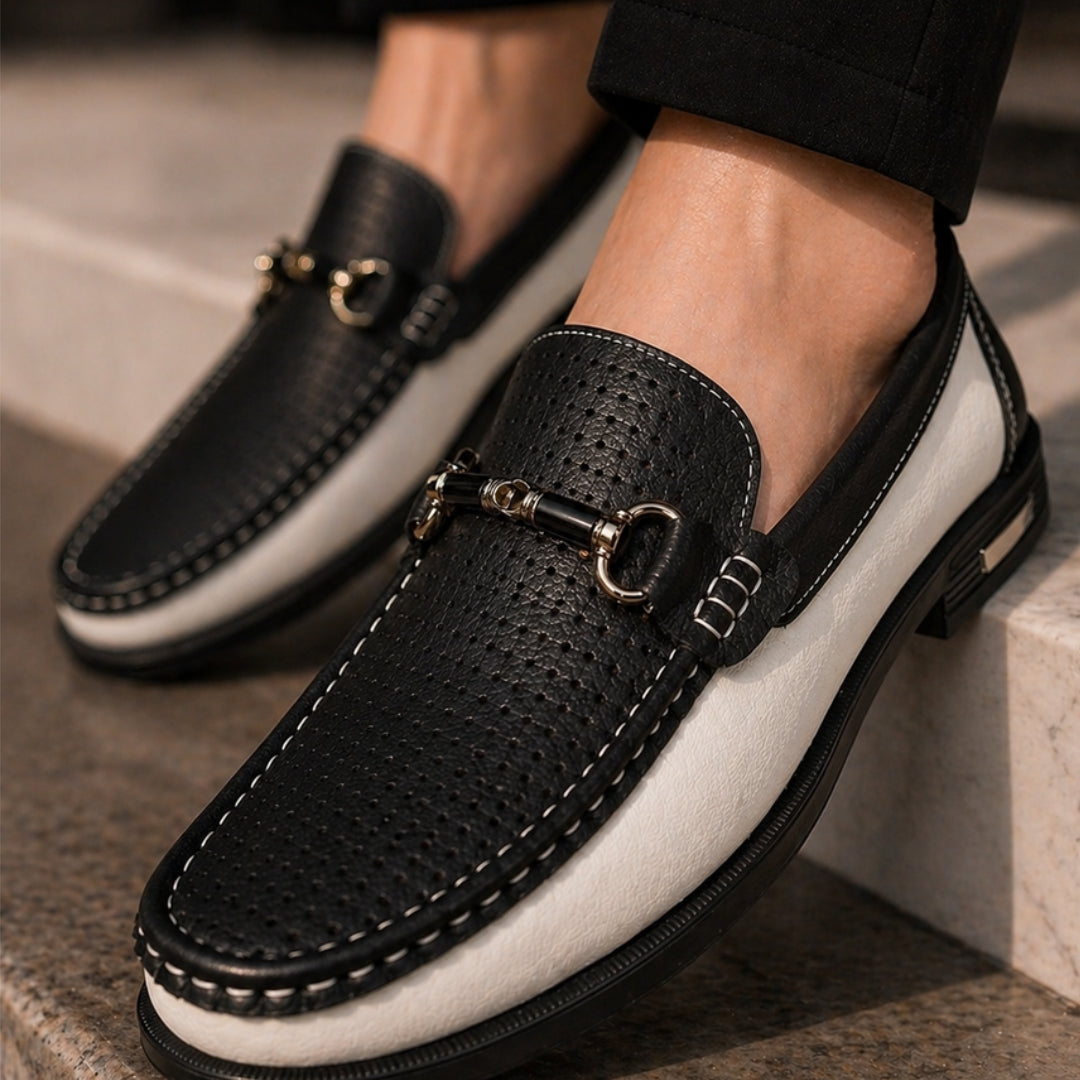 PERFORATED SLIP-ON LOAFERS FOR MEN