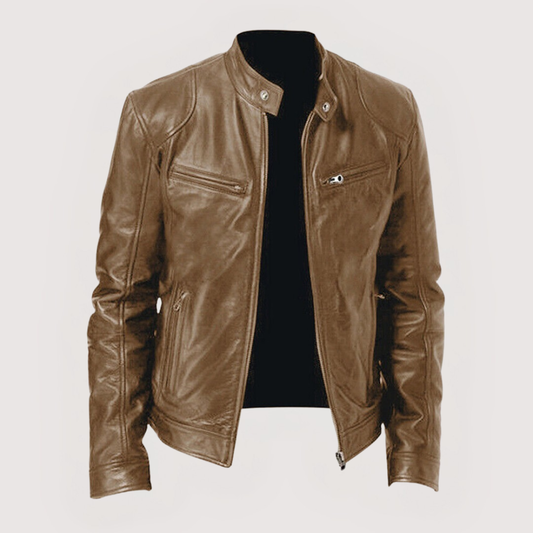 FAUX LEATHER JACKET FOR MEN