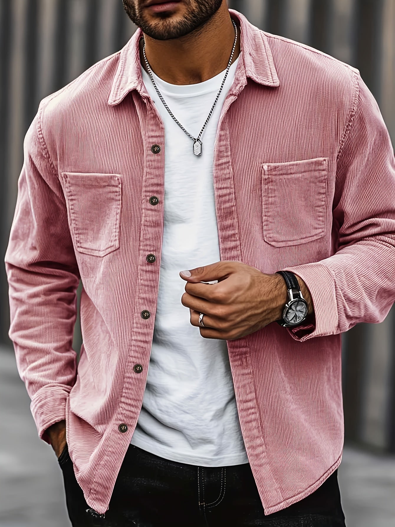 CORDUROY OVERSHIRT FOR MEN