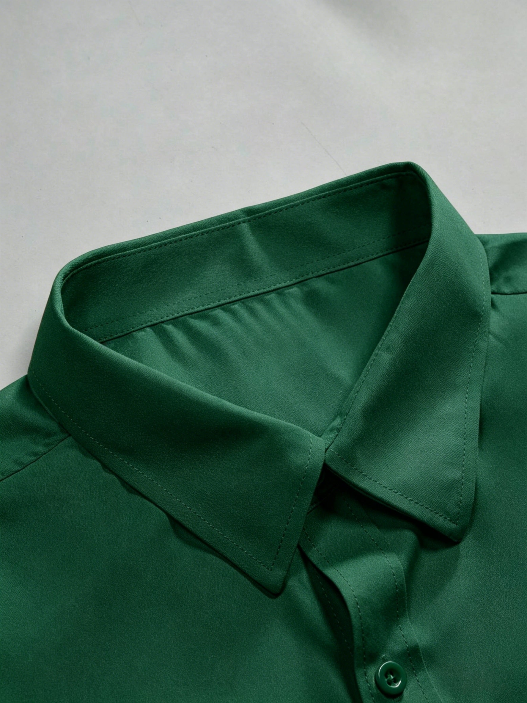 SOLID LAPEL SHIRT FOR MEN