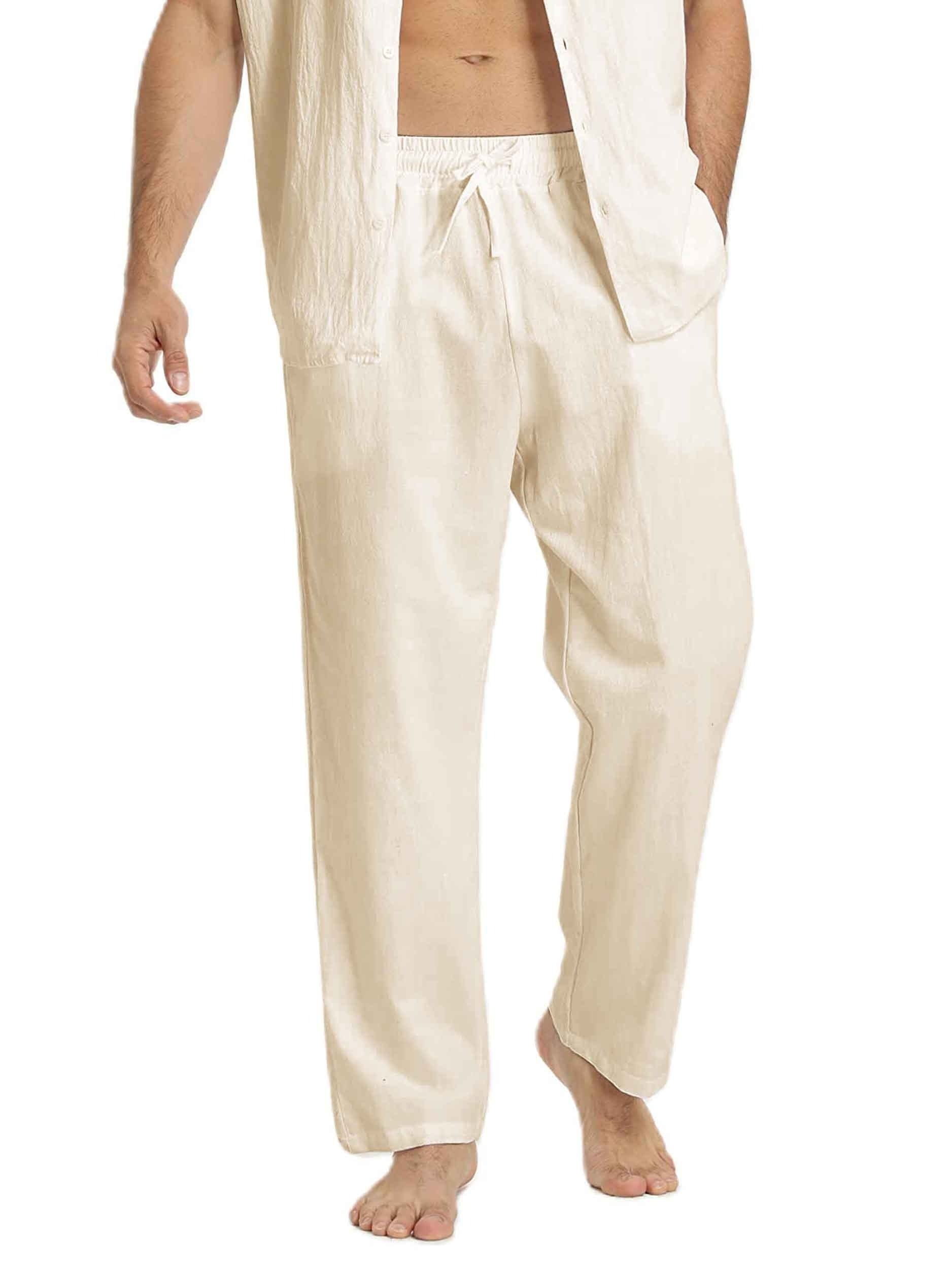 LINEN CASUAL TROUSERS FOR MEN
