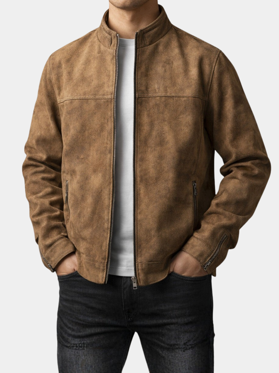 SLIM FIT MOTORCYCLE JACKET FOR MEN