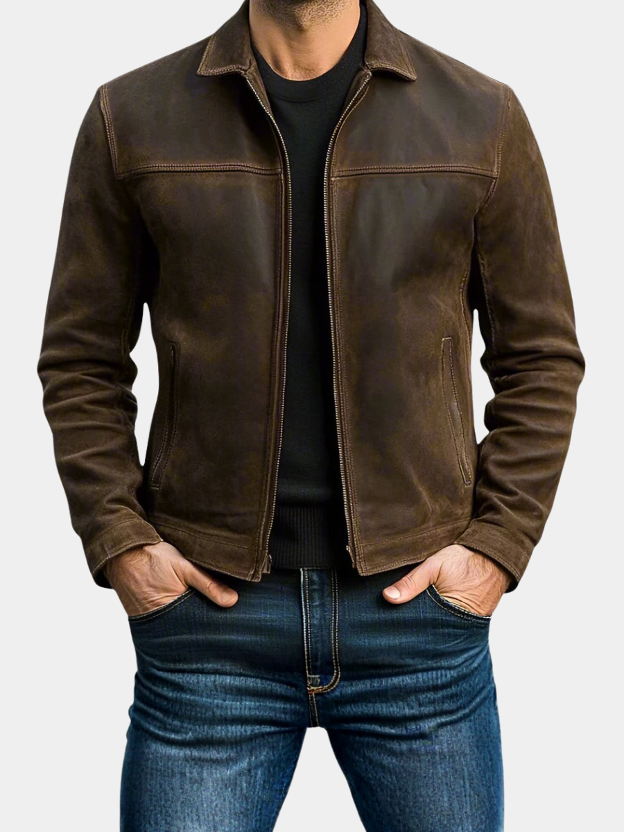 REFINED ZIPPERED JACKET FOR MEN