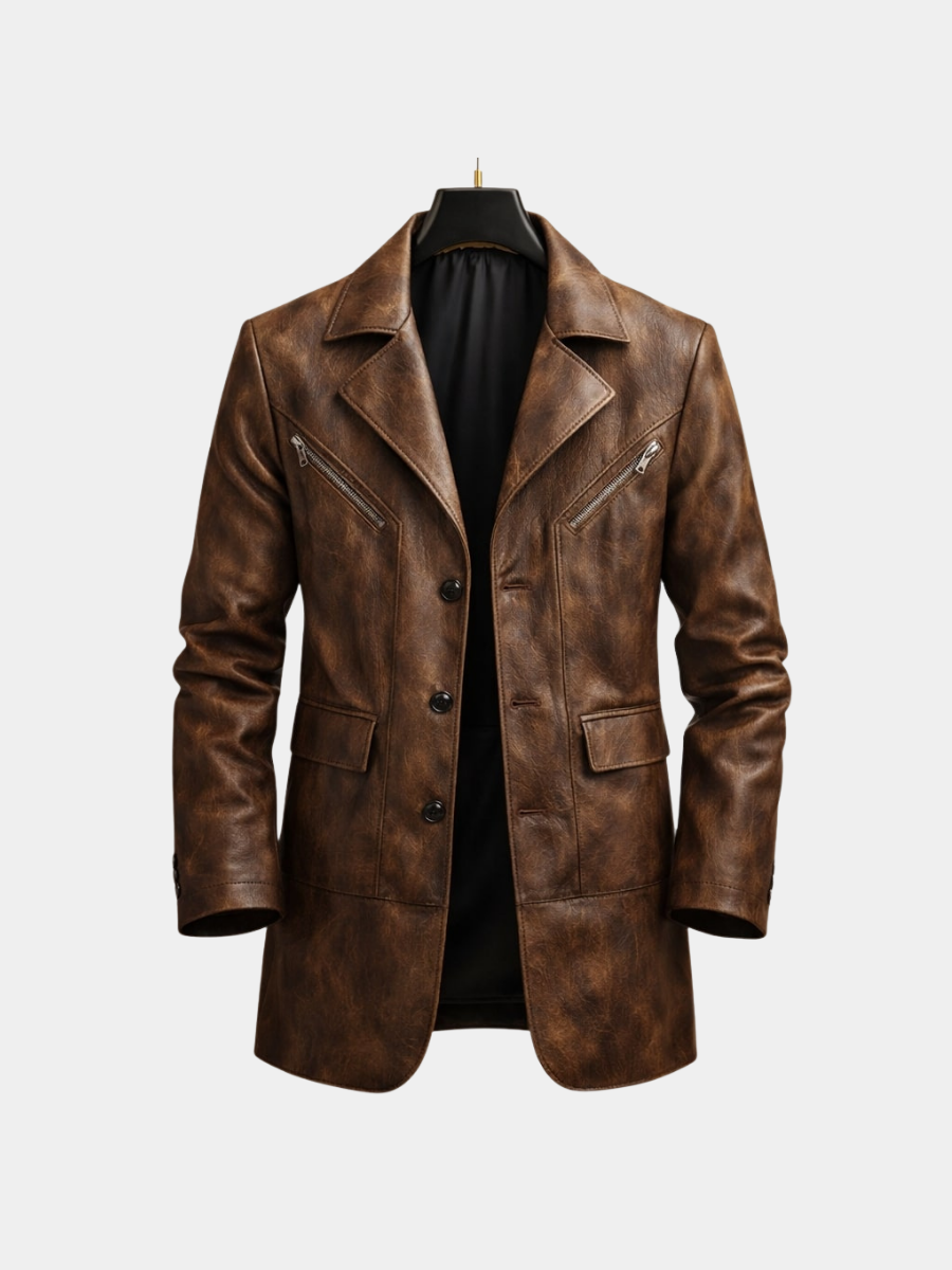 STRUCTURED PANEL JACKET FOR MEN