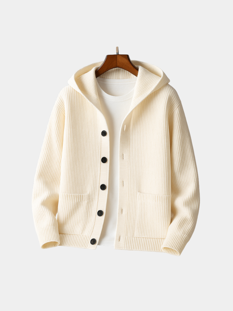 HOODED CARDIGAN FOR MEN