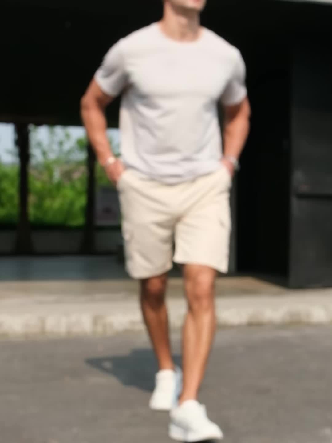 POCKET WOVEN SHORTS FOR MEN