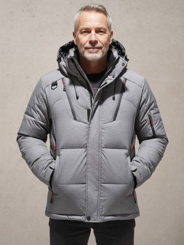 SOLID WINTER JACKET FOR MEN