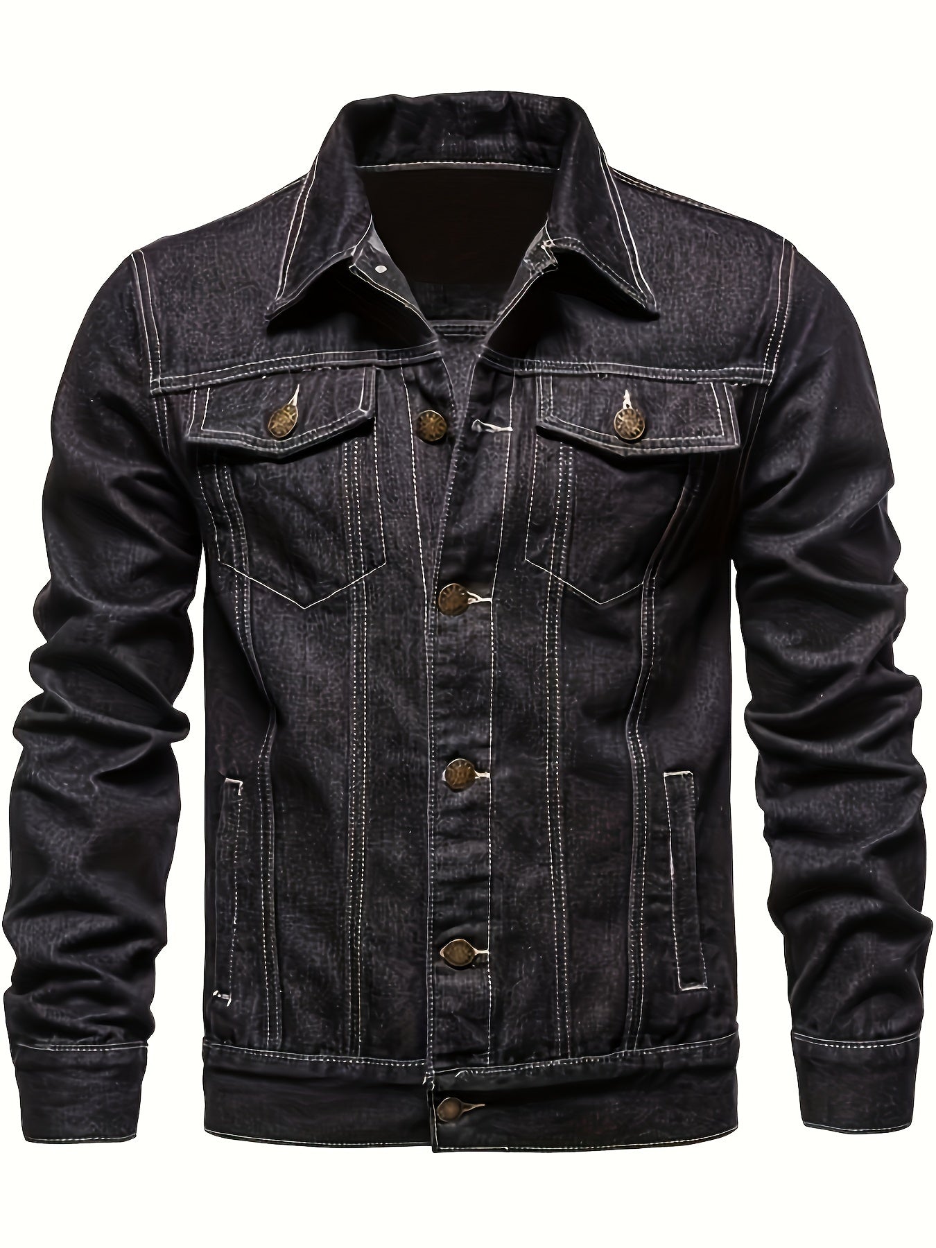 REGULAR DENIM JACKET FOR MEN