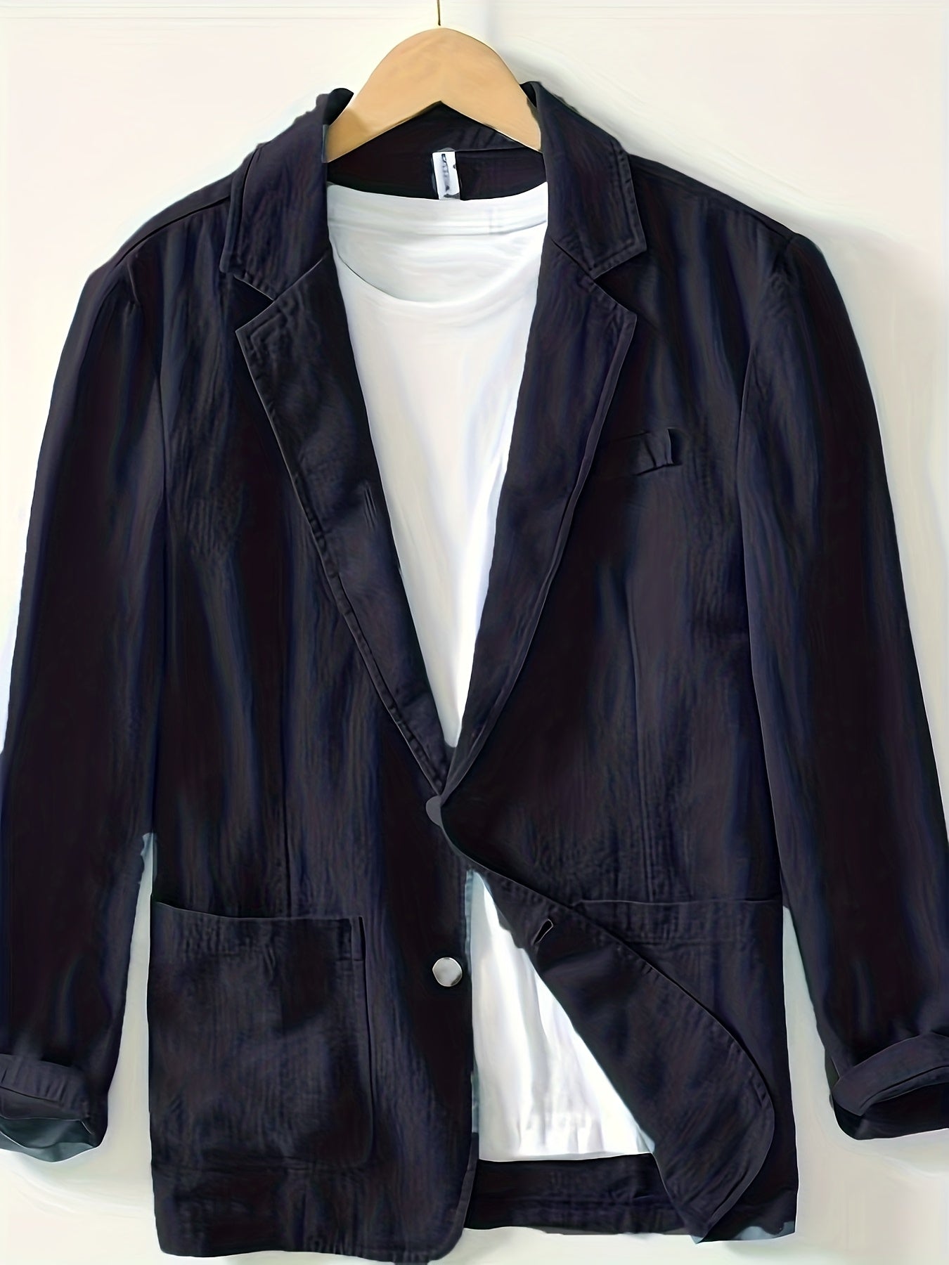 LAPEL COTTON JACKET FOR MEN