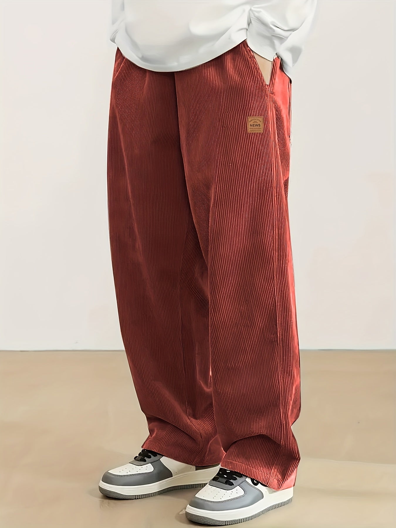 CORDUROY DRAWSTRING TROUSERS FOR MEN