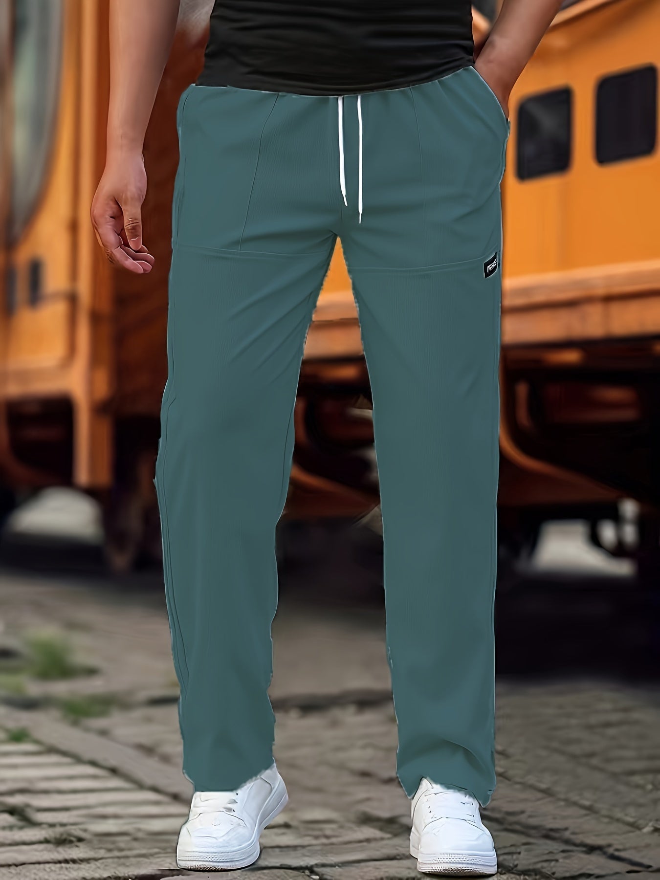 REGULAR STRETCH TROUSERS FOR MEN
