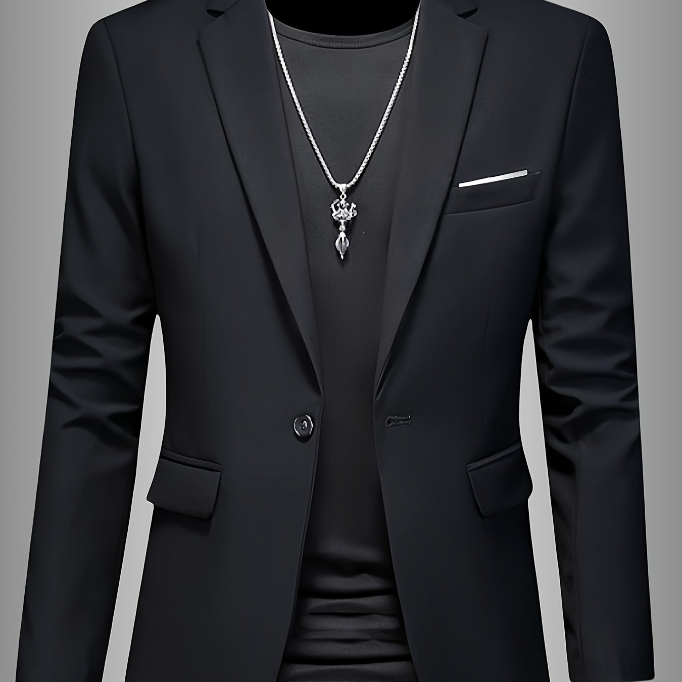 SKINNY LAPEL BLAZER FOR MEN