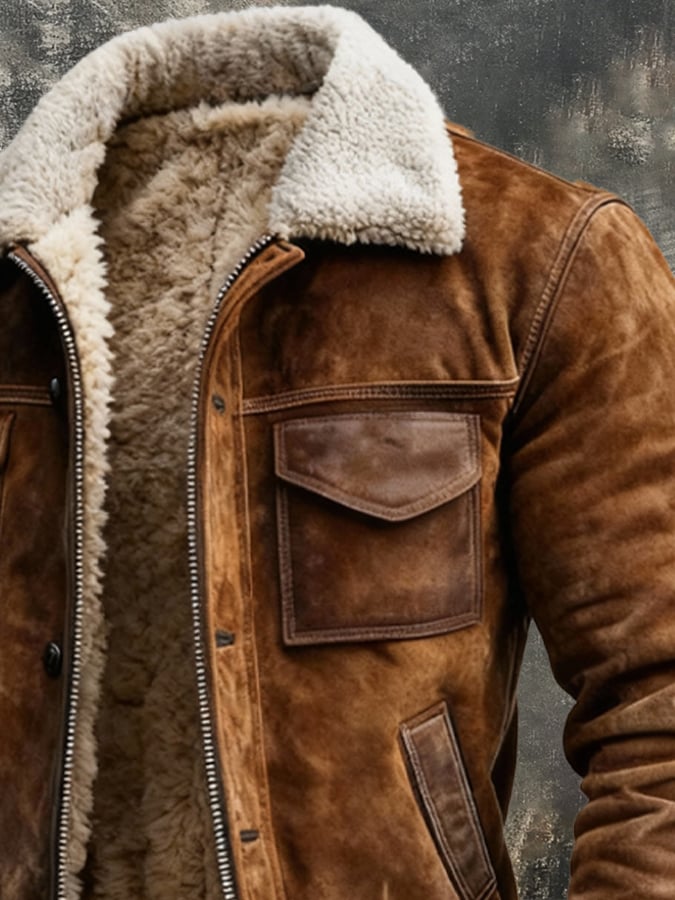 SHERPA-LINED JACKET FOR MEN