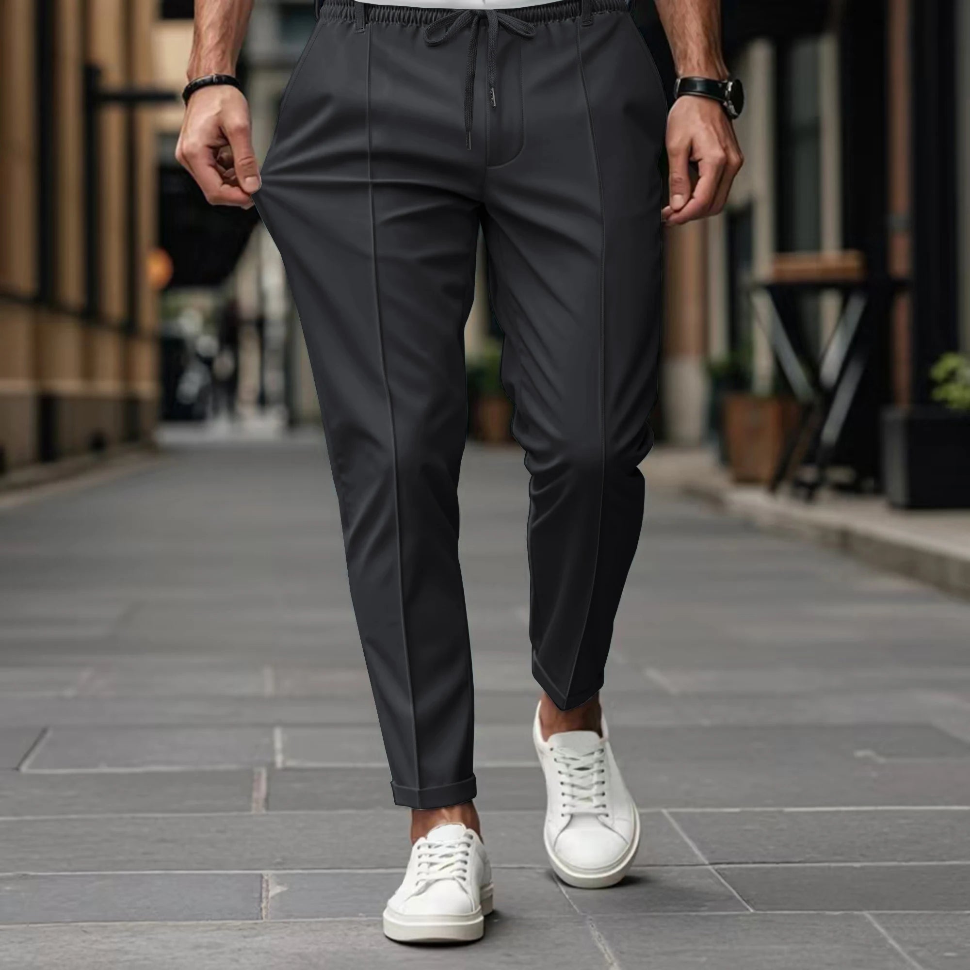 RELAXED FIT TROUSERS FOR MEN