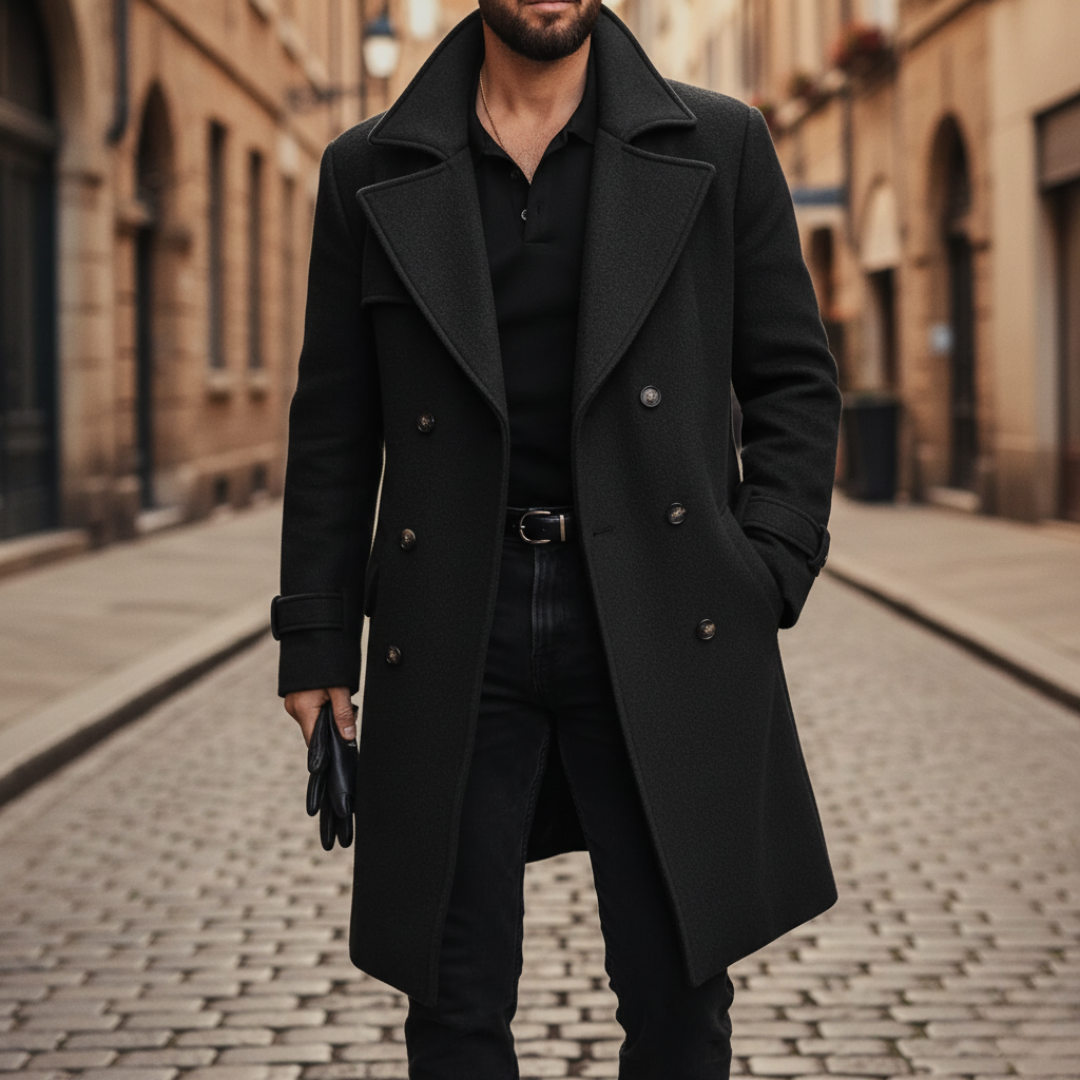 CLASSIC WOOL COAT FOR MEN