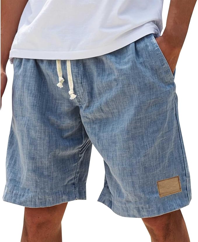 ELASTIC WAIST SHORTS FOR MEN