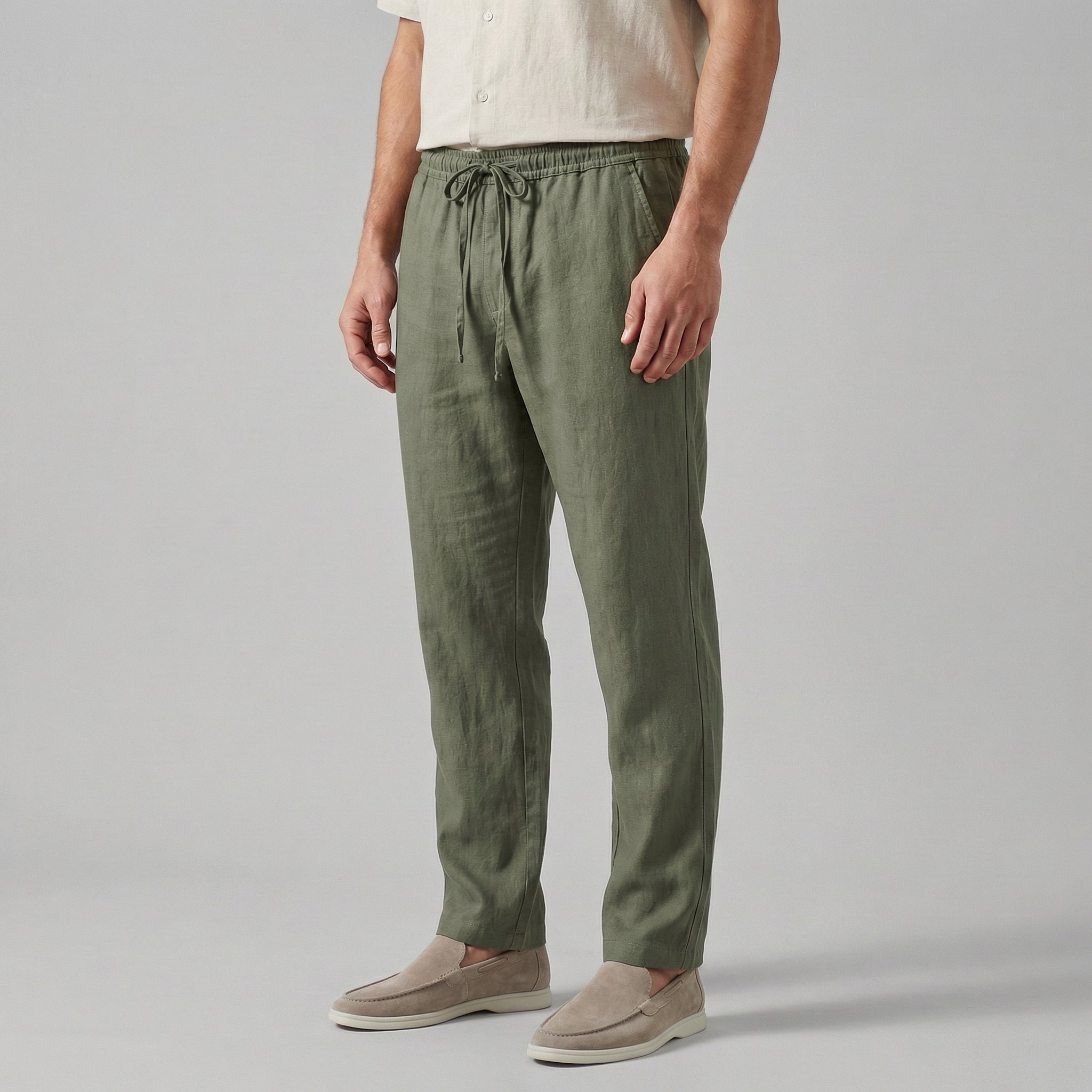 RELAXED WIDE LEG TROUSERS FOR MEN