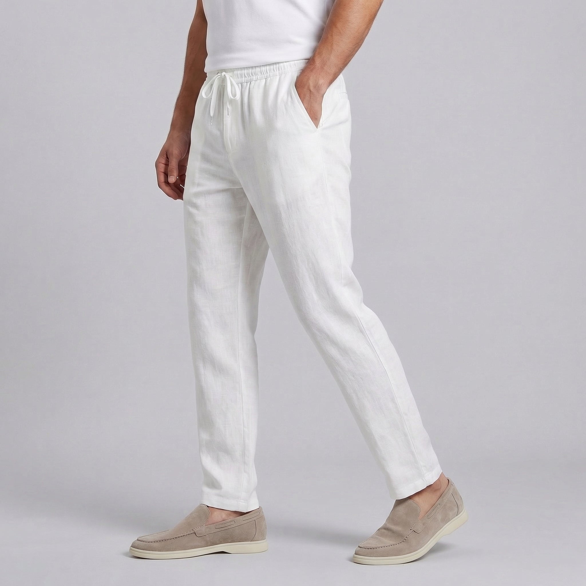 RELAXED WIDE LEG TROUSERS FOR MEN