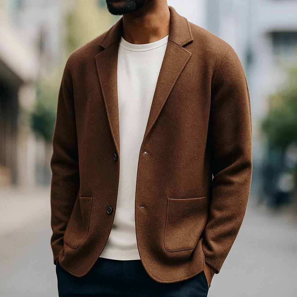 REFINED KNITTED CARDIGAN FOR MEN