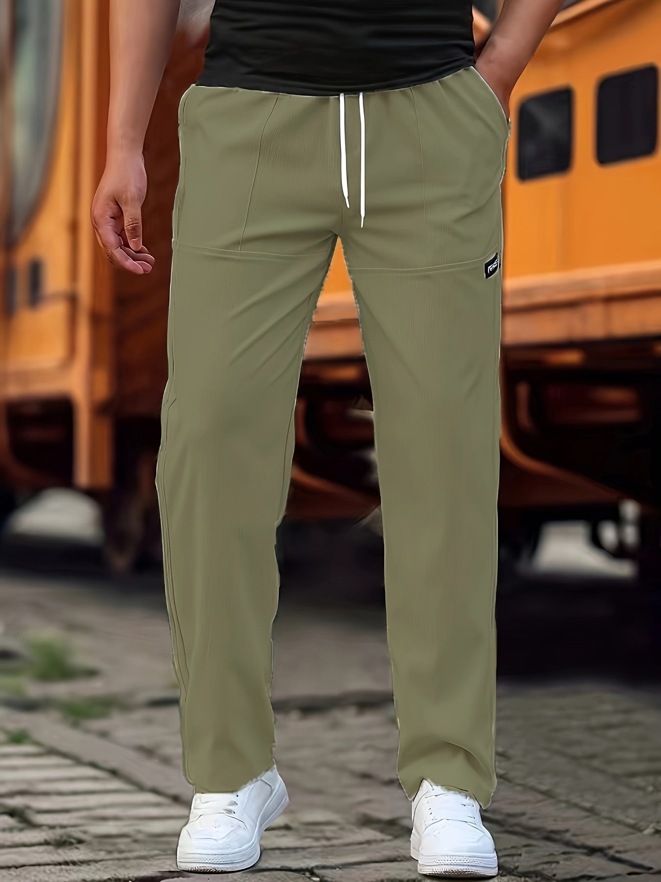 REGULAR STRETCH TROUSERS FOR MEN