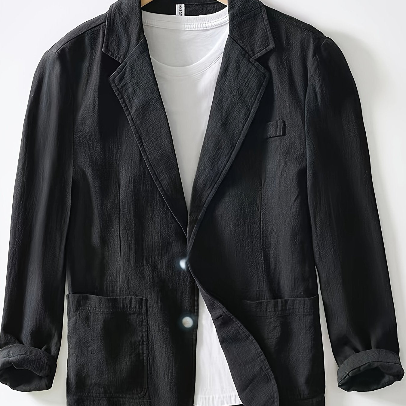 LAPEL COTTON JACKET FOR MEN