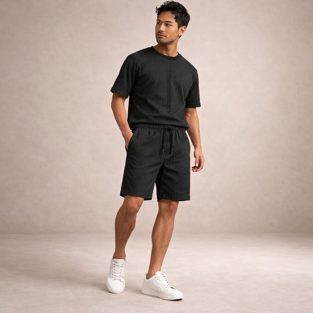 STRAIGHT HEM SHORTS FOR MEN