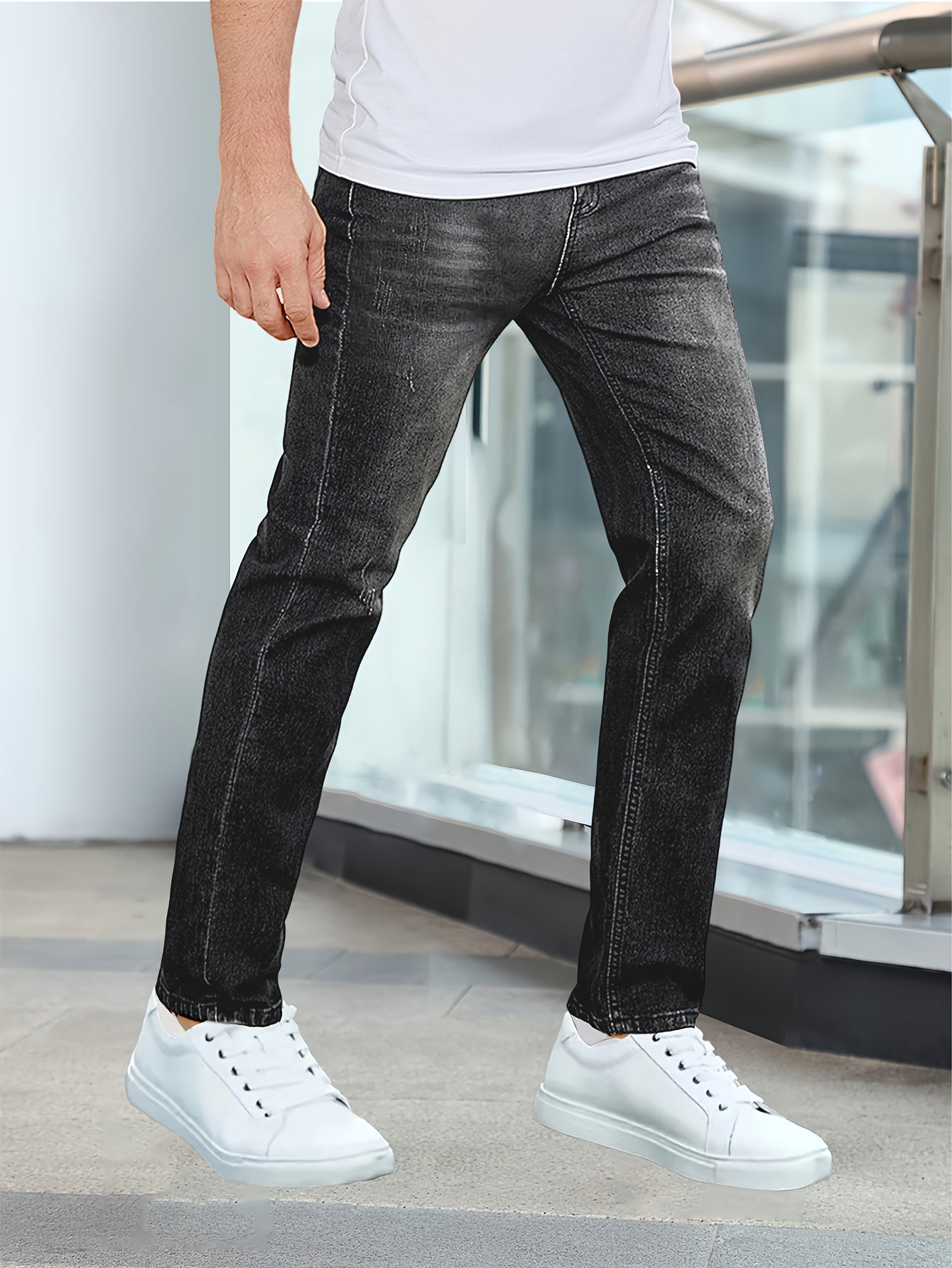 SLIM FIT DENIM JEANS FOR MEN
