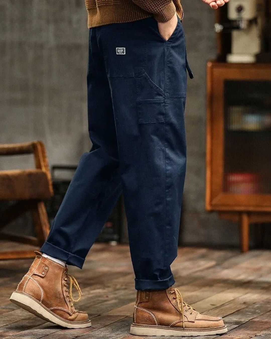 COTTON CARGO TROUSERS FOR MEN