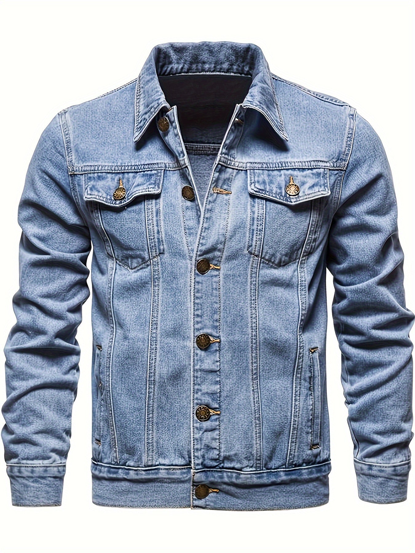 REGULAR DENIM JACKET FOR MEN