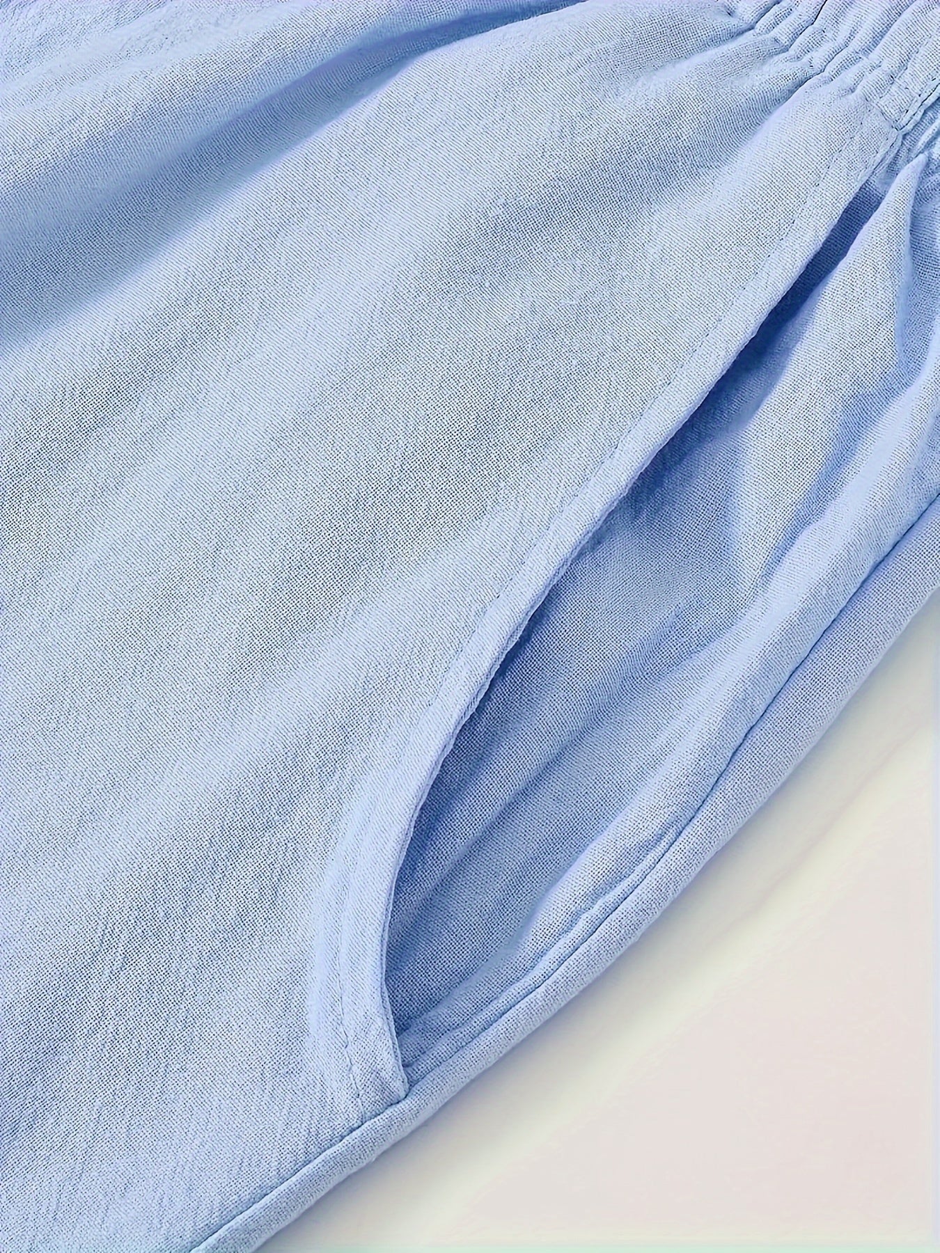 DRAWSTRING LINEN TROUSERS FOR MEN