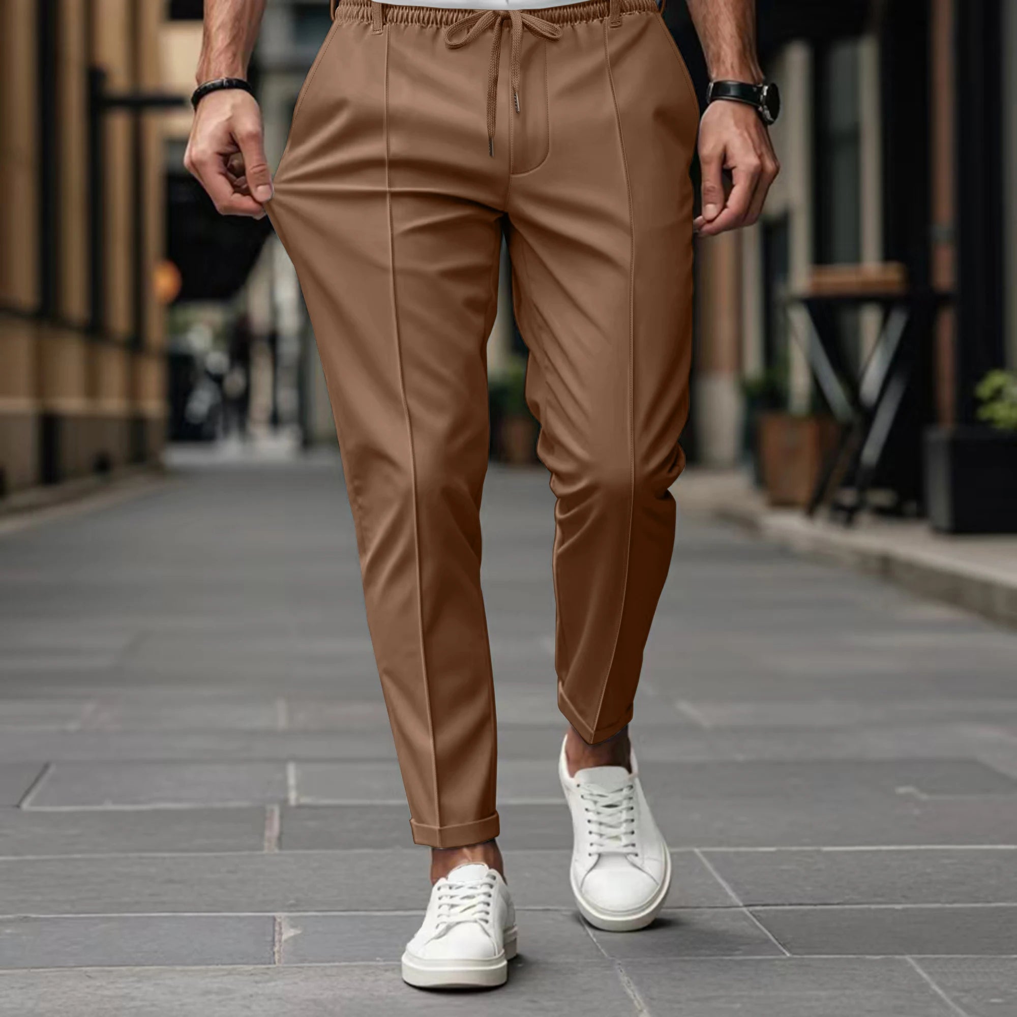 RELAXED FIT TROUSERS FOR MEN