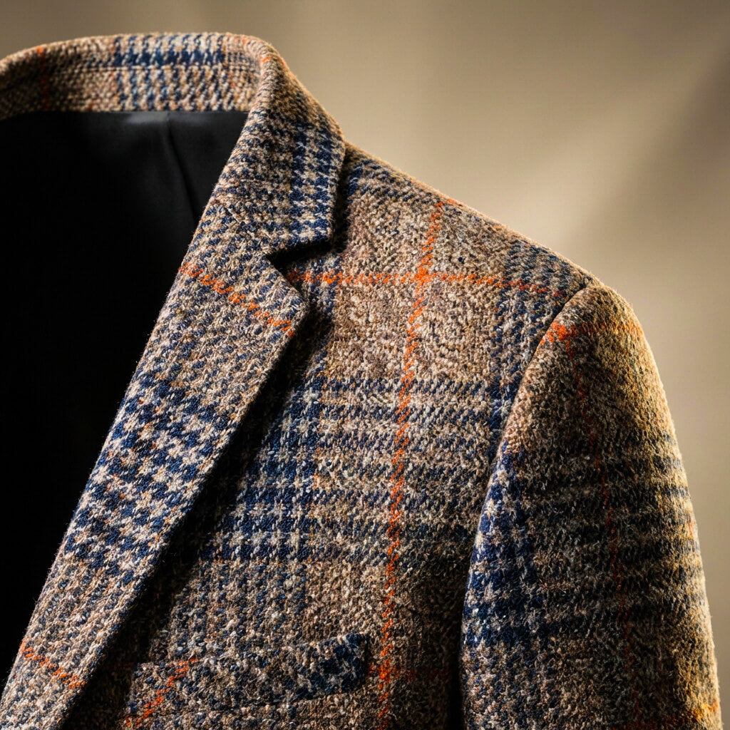 HOUNDSTOOTH WOOL BLAZER FOR MEN