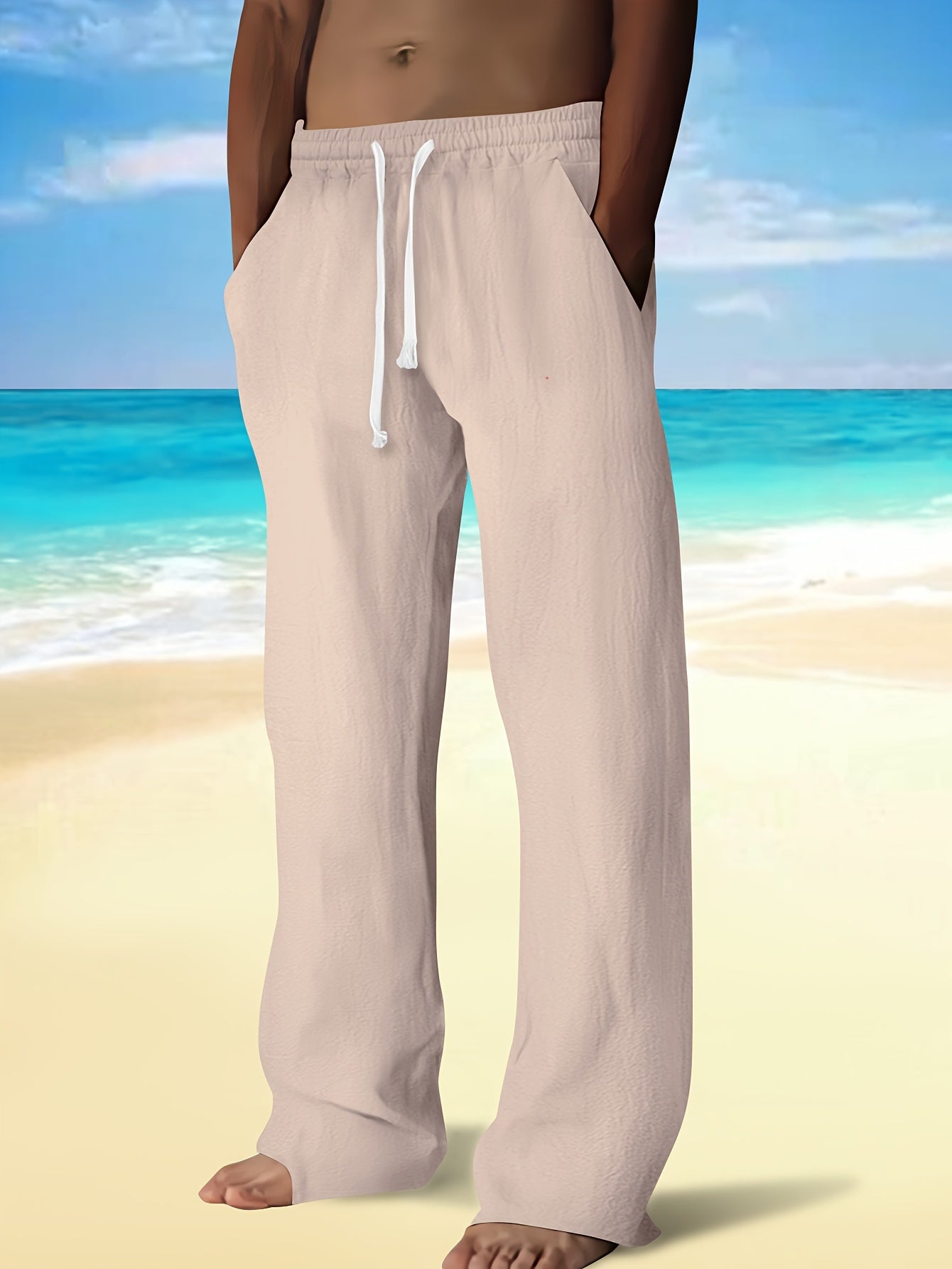 LOOSE DRAWSTRING TROUSERS FOR MEN