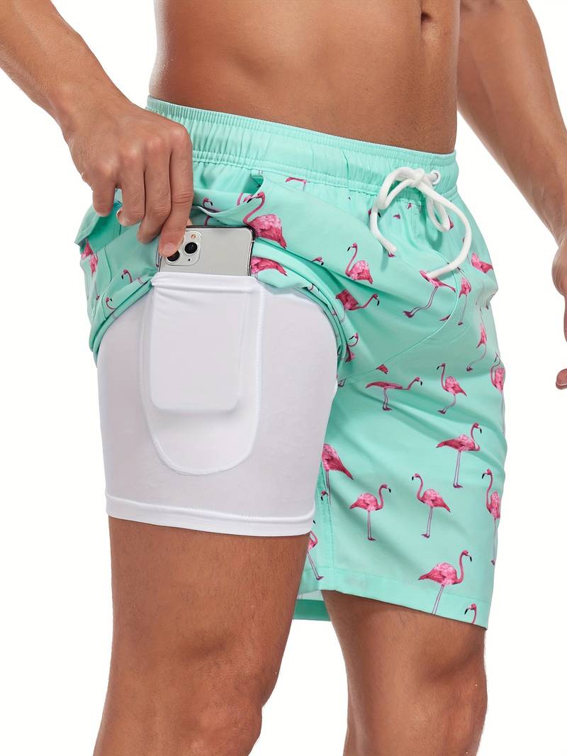 DRAWSTRING SWIM SHORTS FOR MEN