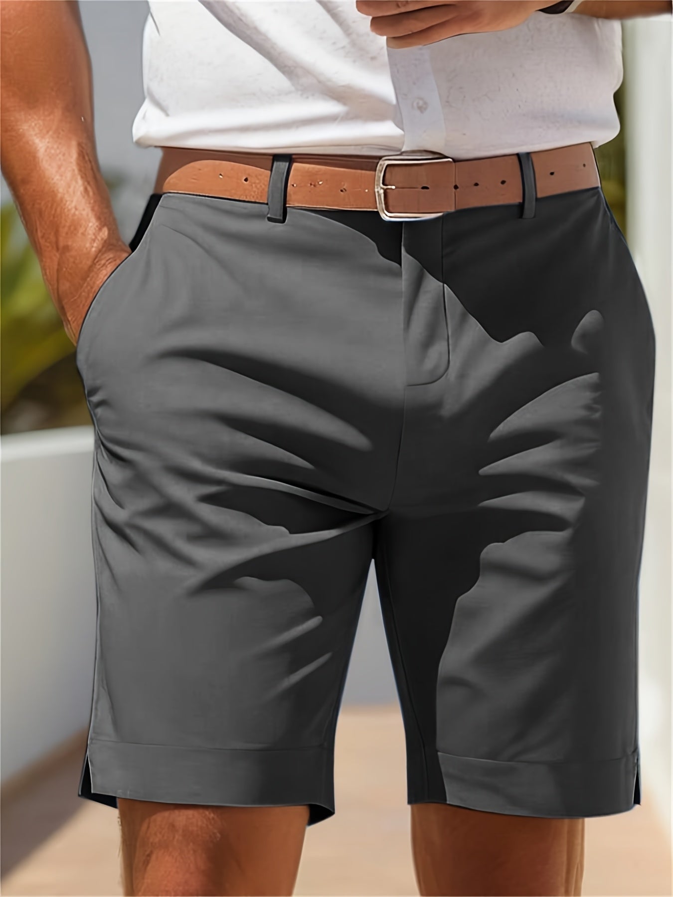 CHINO SUIT SHORTS FOR MEN