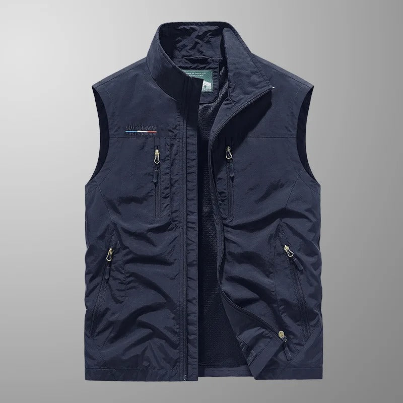 BREATHABLE CARGO VEST FOR MEN