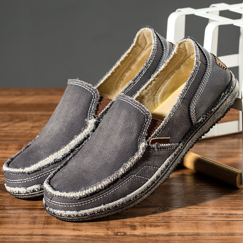 CANVAS SLIP-ON SHOES FOR MEN