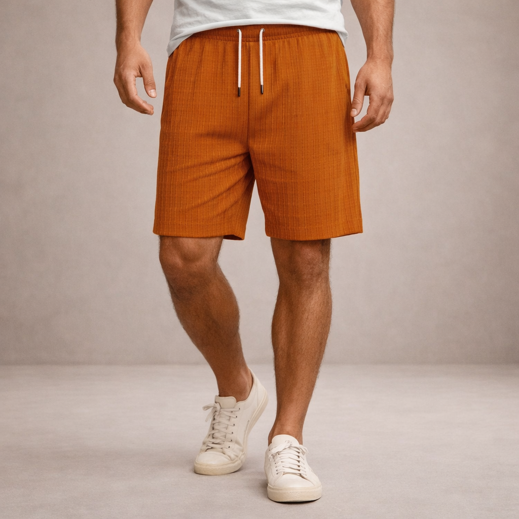 STRAIGHT HEM SHORTS FOR MEN