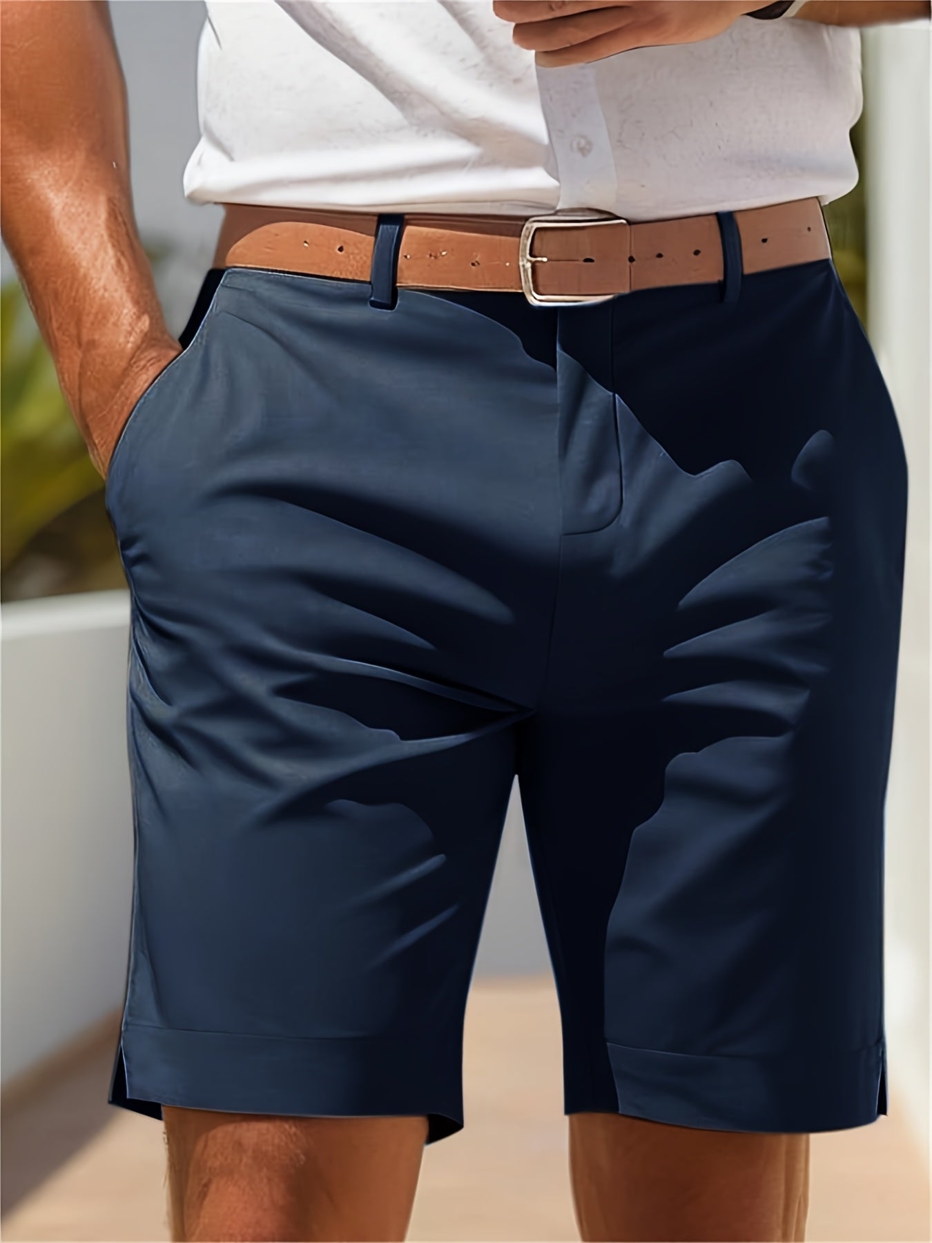 CHINO SUIT SHORTS FOR MEN