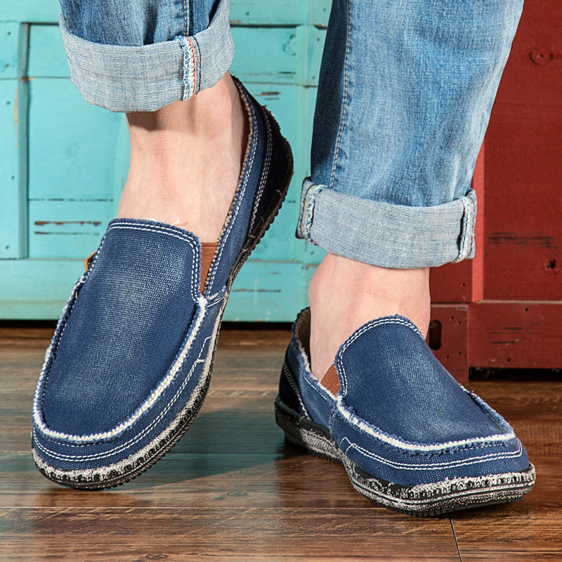 CANVAS SLIP-ON SHOES FOR MEN