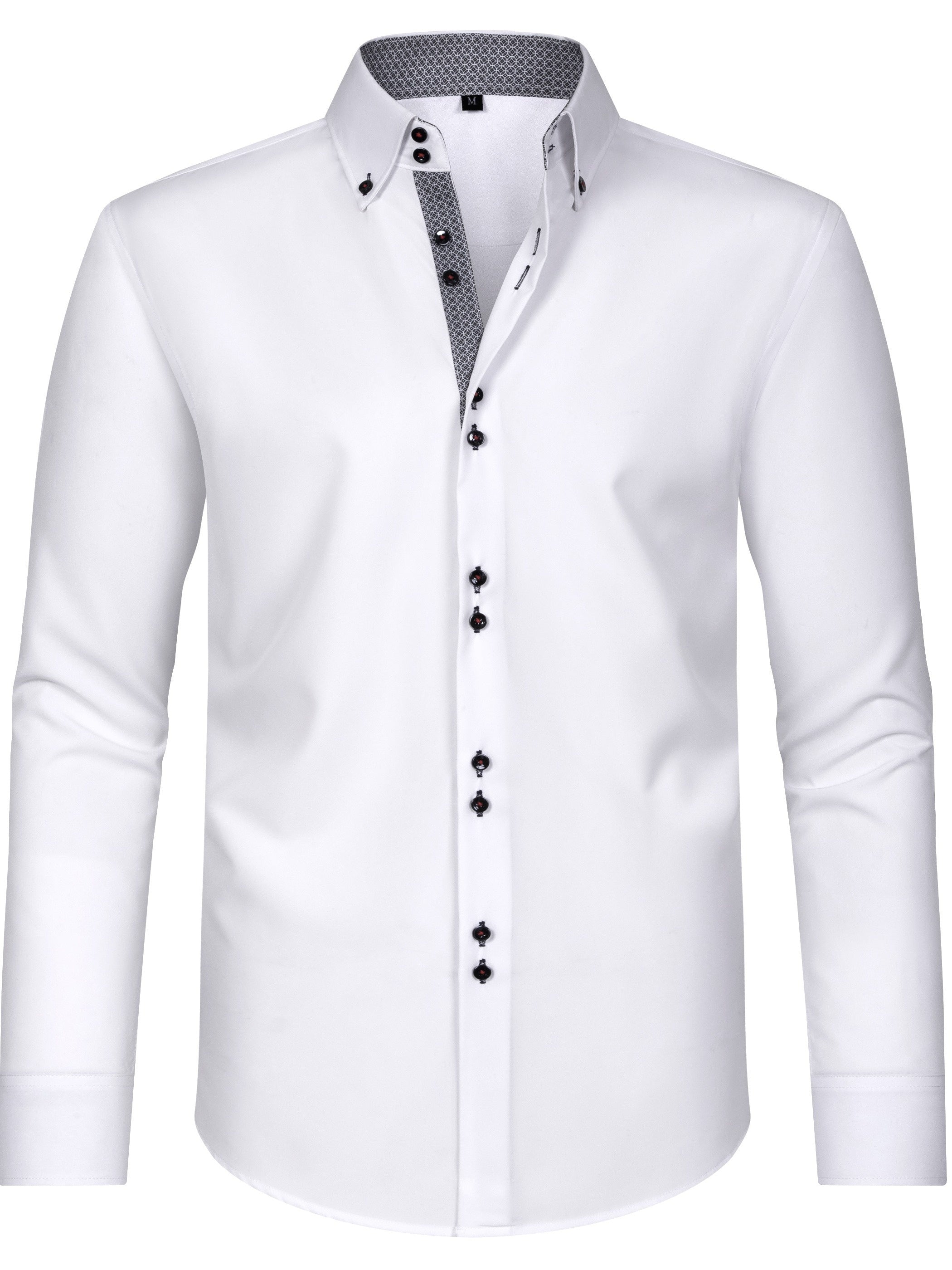 COLOR BLOCK DRESS SHIRT FOR MEN