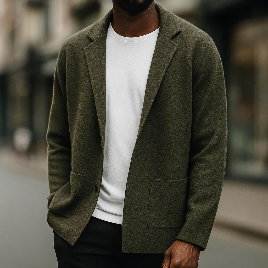 REFINED KNITTED CARDIGAN FOR MEN