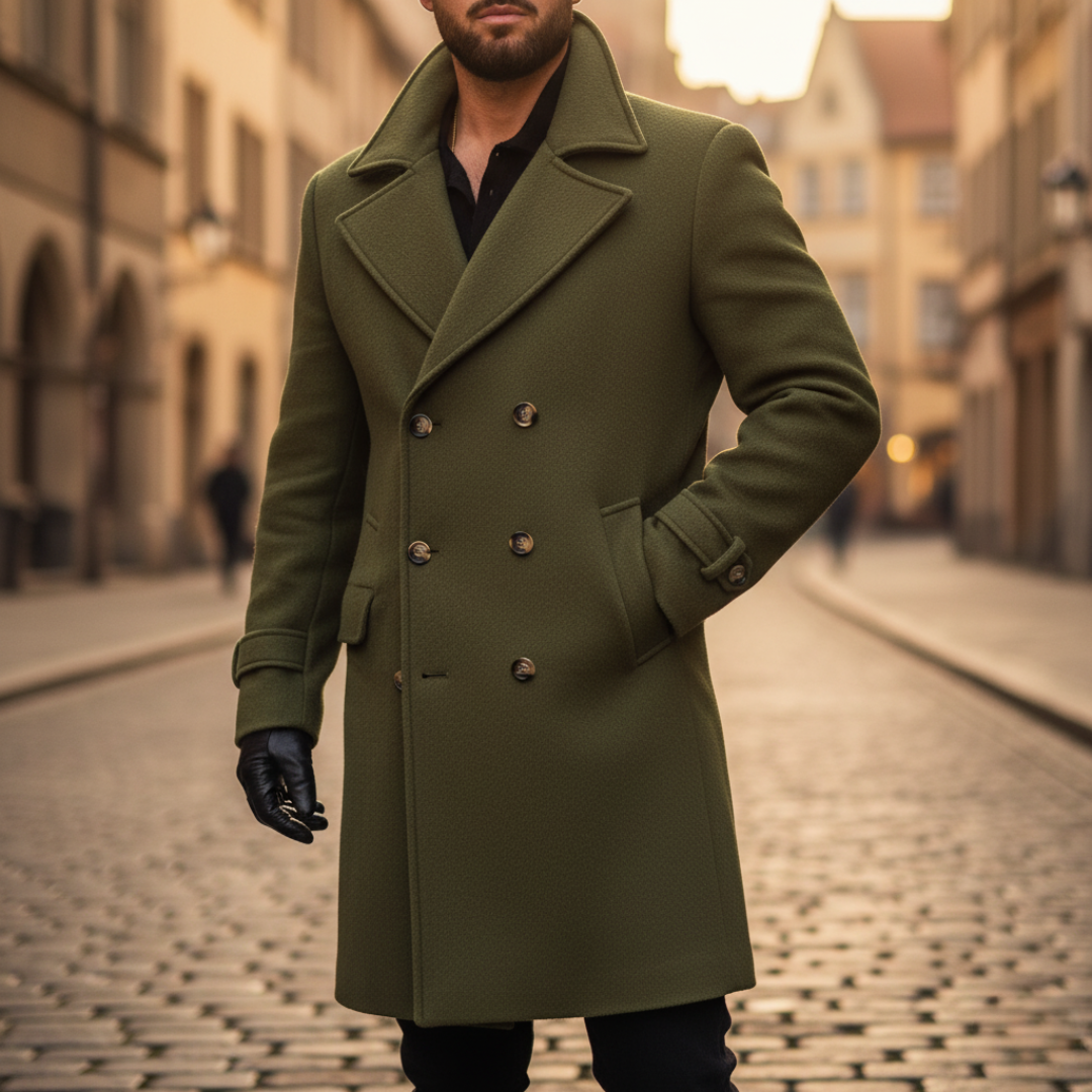 CLASSIC WOOL COAT FOR MEN